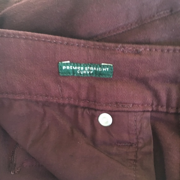 LRL Burgundy Jeans- Sz 10 - Picture 4 of 5